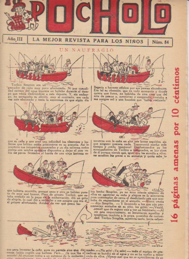 Pocholo nº 84. S. Vives 1930. Con dibujos de C. Arnal